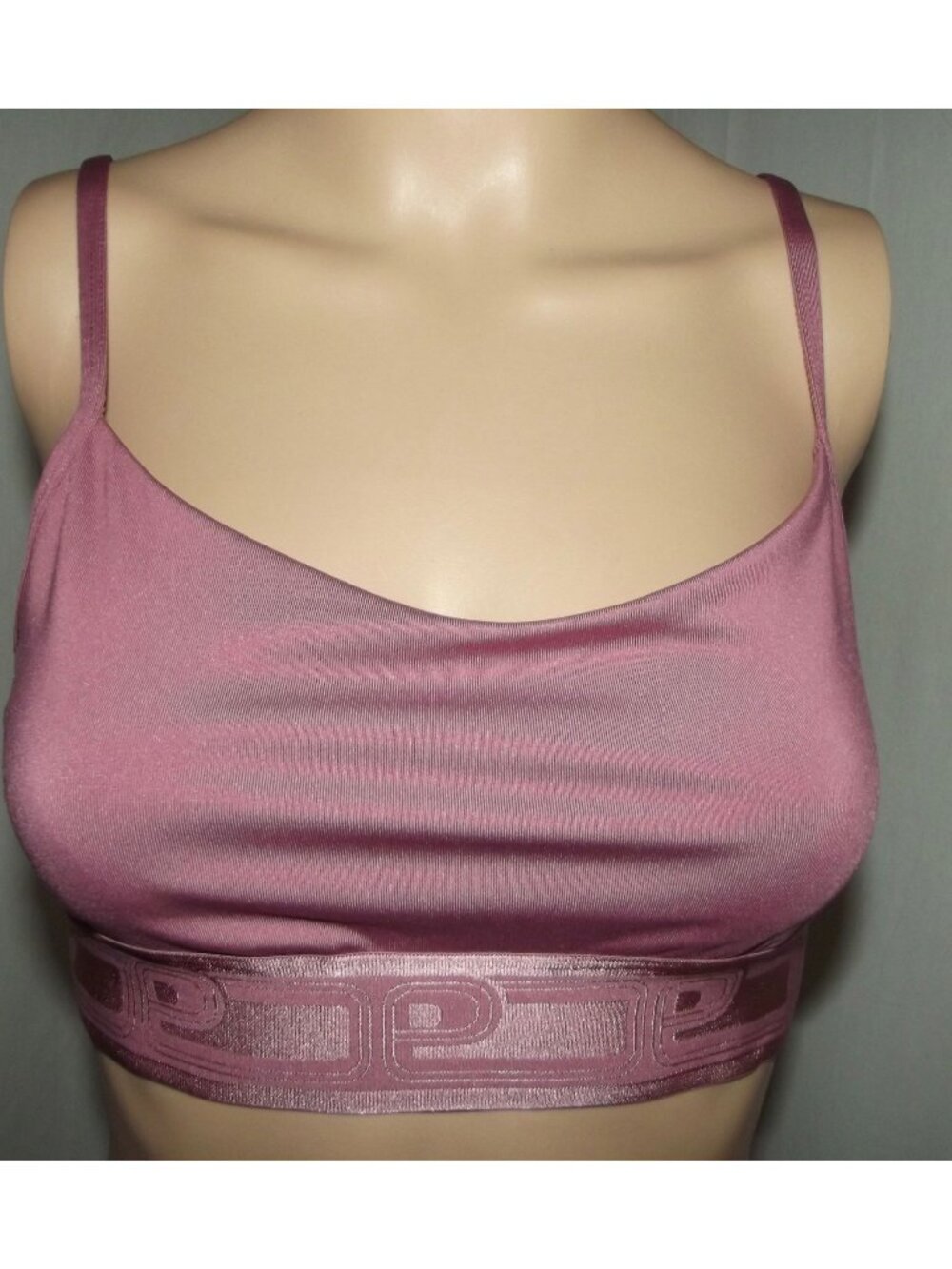 Victoria's Secret Sports Bra Size Medium PINK ACTIVE Lined Soft Begonia Pink